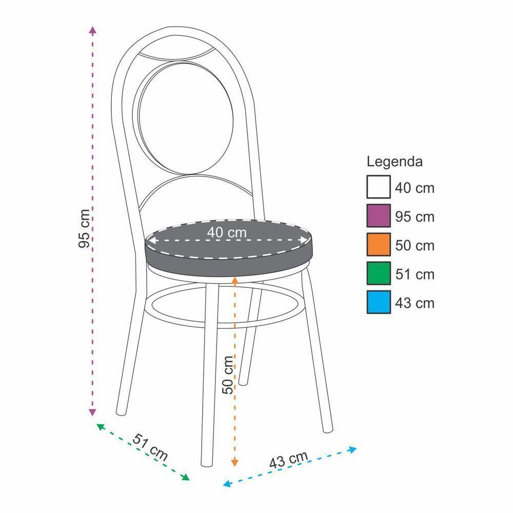 Kit 4 Cadeiras Cc10 Cromadas Debrum Treparoni Preto - 3