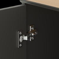 Buffet Aparador Compacto Com 2 Portas 77cm Escritório Tech - Preto E Cedro - 6