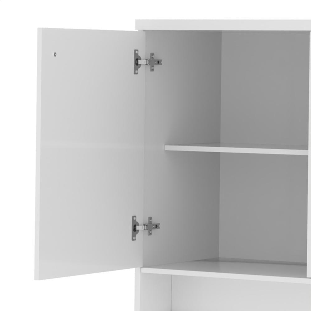 Buffet Aparador 3 Portas 136cm Com Tampo 25mm Verbena - Branco - 3