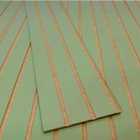 Kit Revestimento Ripado 100 Placas Adesiva 45 X 11 Cm Em Mdf Verde - 3