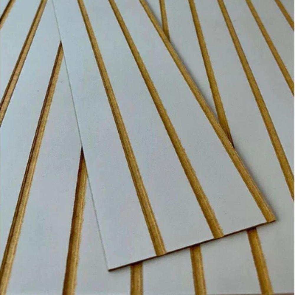 Painel Ripado Parede Versátil Kit 20 Placas Mdf 45 X 11 Cm Azul - 3