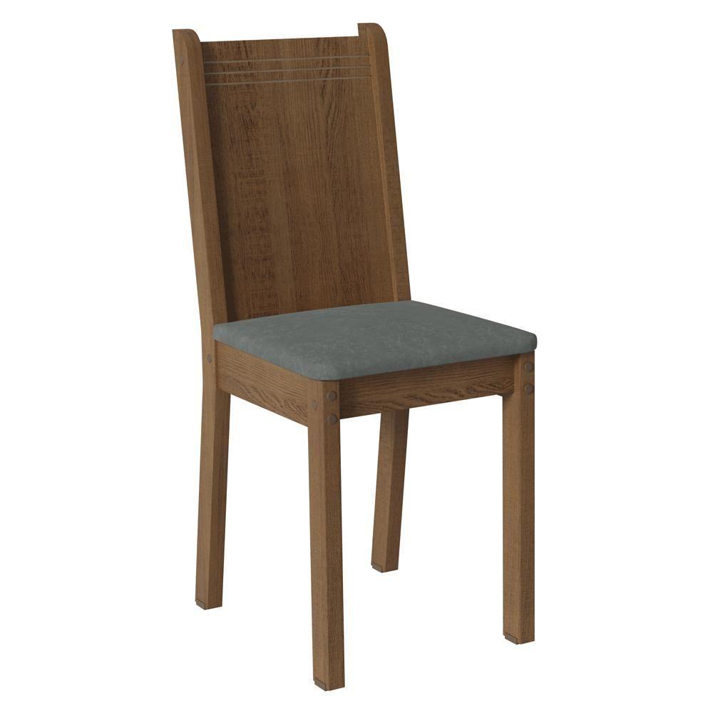 Kit 6 Cadeiras 4290 Madesa Rustic Silver - 2