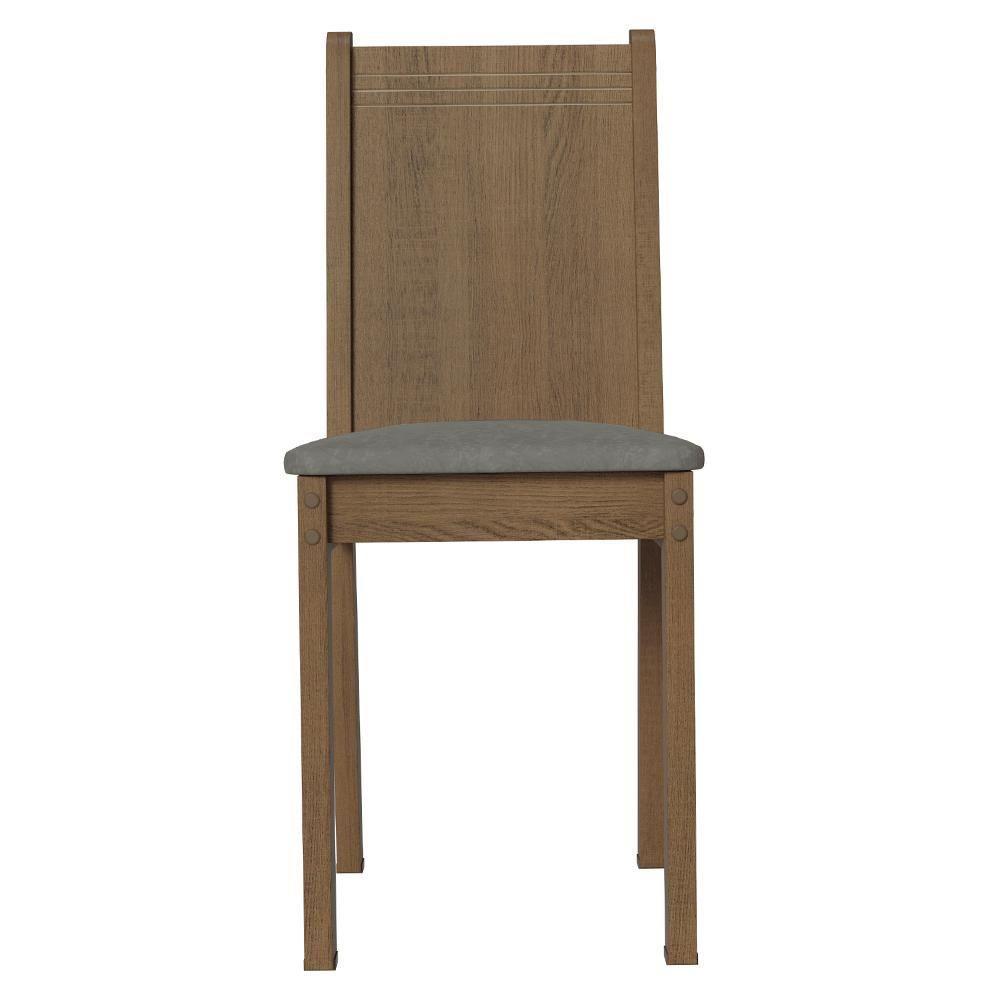 Kit 6 Cadeiras 4290 Madesa Rustic Silver - 5