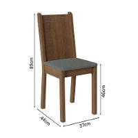 Kit 6 Cadeiras 4290 Madesa Rustic Silver - 3