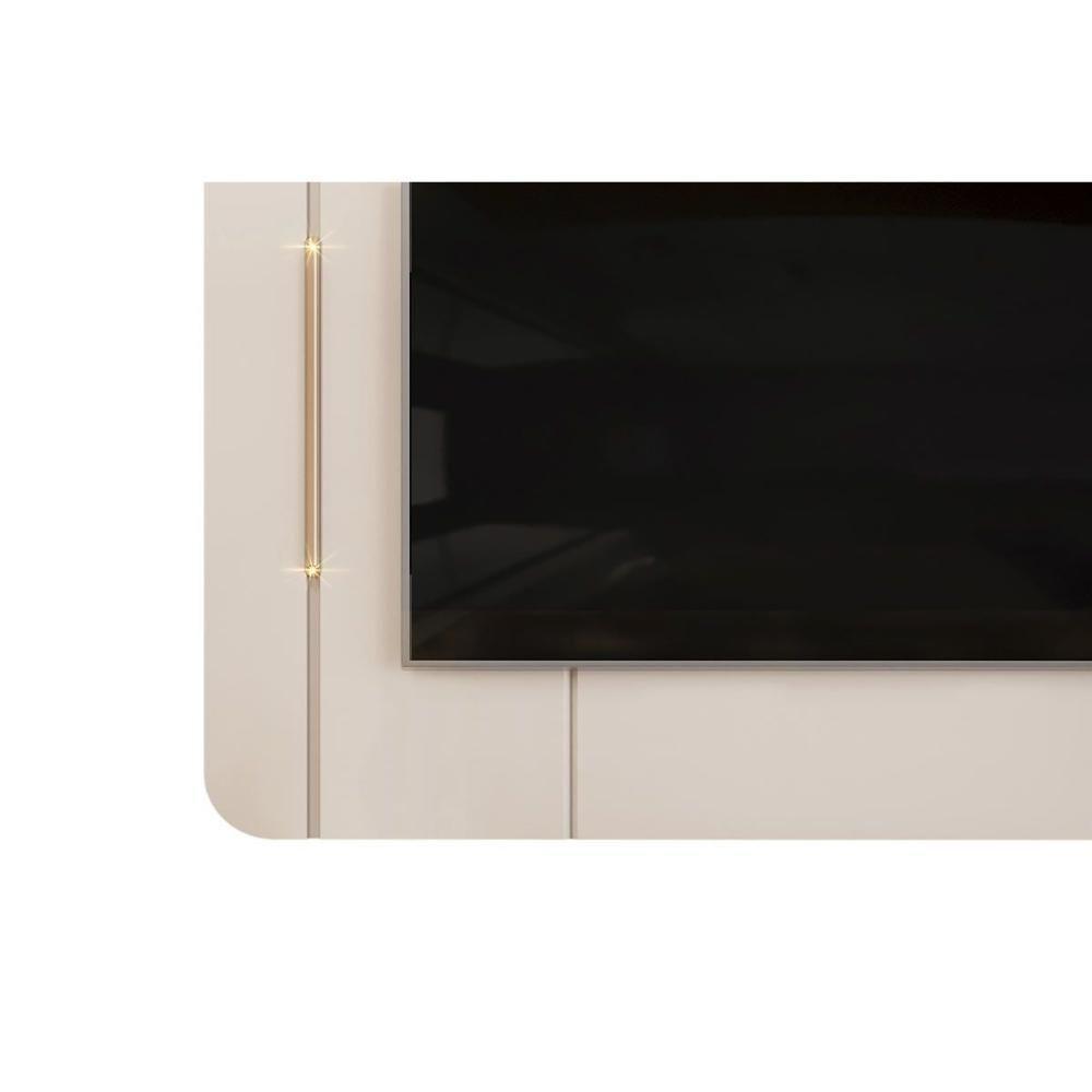 Home P/ Tv Até 65 Pol Adele 180x132cm Off White - Dj Móveis - 4