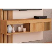 Home P/ Tv Até 45 Pol Jade Ripada 120x183cm Buriti/fendi - Caemmun - 6