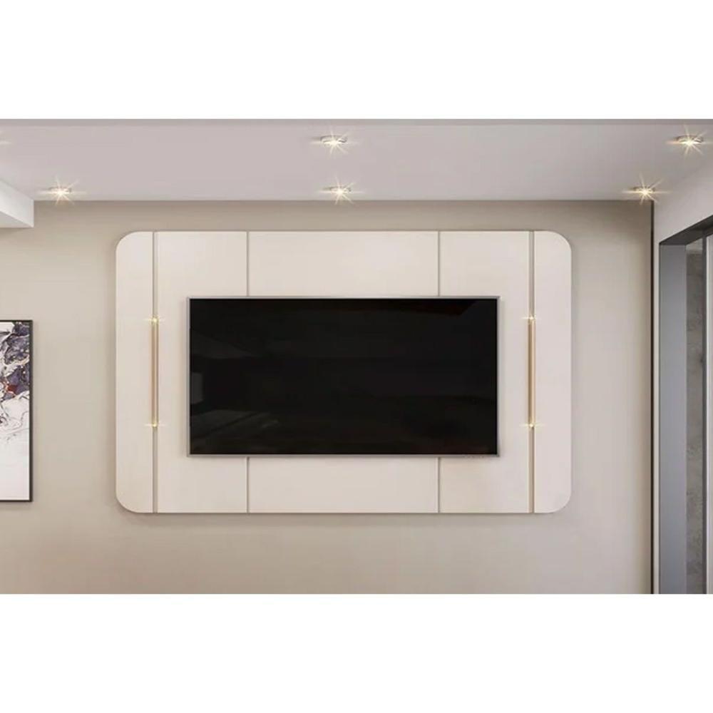 Painel Home P/ Tv Até 65 Pol Adele 180x132cm Off White - Dj Móveis - 1