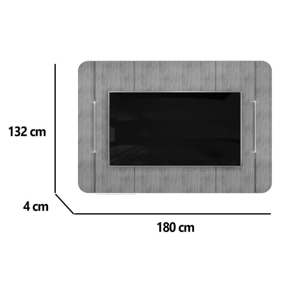 Painel Home P/ Tv Até 65 Pol Adele 180x132cm Off White - Dj Móveis - 2