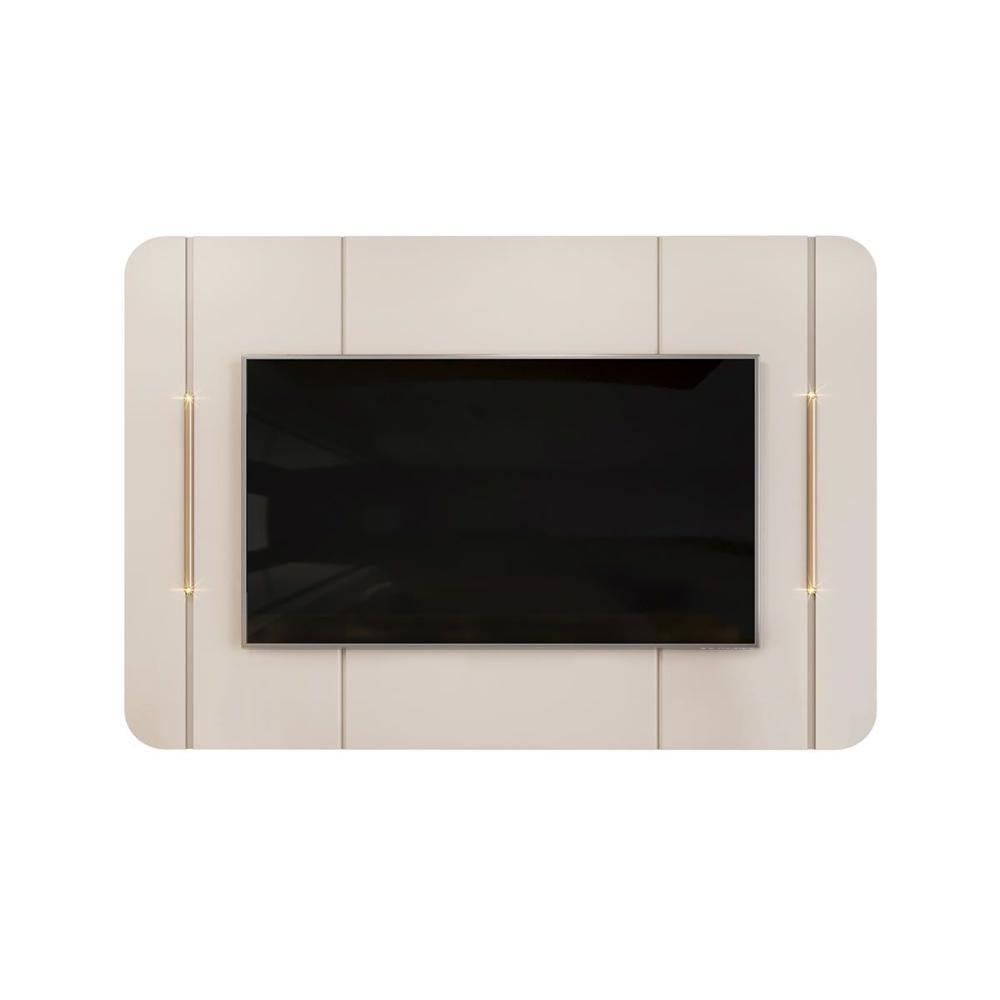 Painel Home P/ Tv Até 65 Pol Adele 180x132cm Off White - Dj Móveis - 5