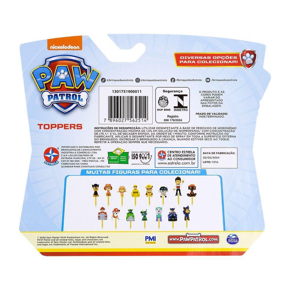 Paw Patrol Topper Unitário Chase - 4