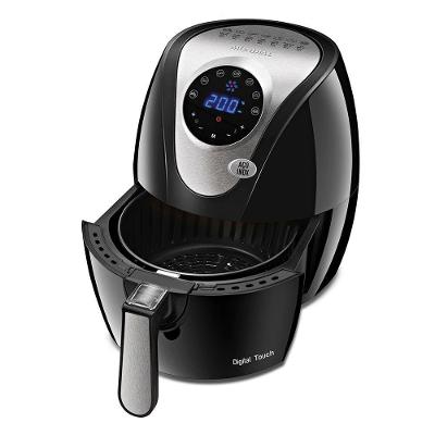 Fritadeira Elétrica Air Fryer Mondial Af-26 3,2L 1500W Digital Touch Preto Inox 220V