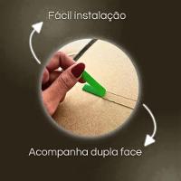 Kit Revestimento Ripado 100 Placas Adesiva 45 X 11 Cm Em Mdf Castanho - 6