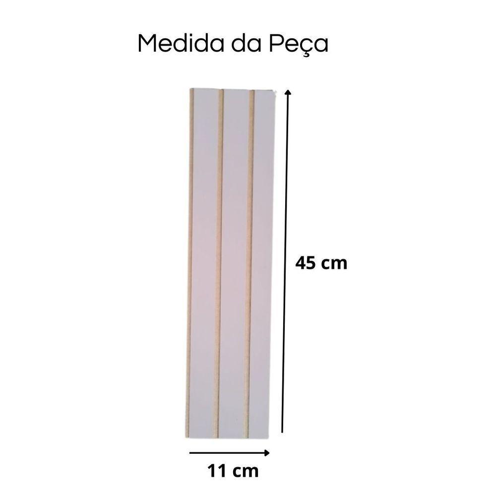 Painel Ripado Parede Versátil Kit 100 Placas Mdf 45 X 11 Cm Rosa - 4