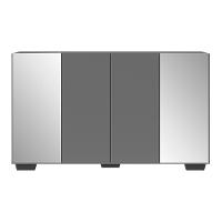 Aparador Buffet Com Espelho e Pés Vegas Grafite Preto - 2