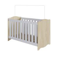 Berço Infantil Cama 3 Em 1 Multifuncional Com Regulagem De Altura E Grade Em Mdf Quarto De Bebê Carvalho Araguaia - 2