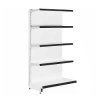 Gôndola Prateleira 5 Níveis 40x30 New Plus 1,70 Parede Continuação Pe Preto - Sa Gôndolas - 1