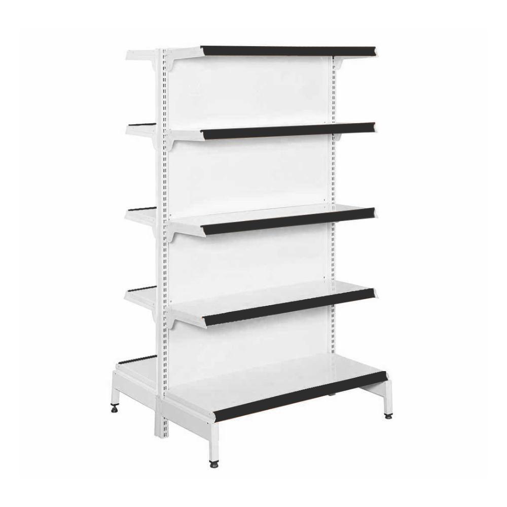 Gôndola Prateleira 5 Níveis 40x30 New Plus 1,70 Central Inicial Pe Preto - Sa Gôndolas - 1