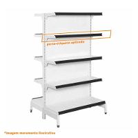 Gôndola Prateleira 5 Níveis 40x30 New Plus 1,70 Central Inicial Pe Preto - Sa Gôndolas - 3