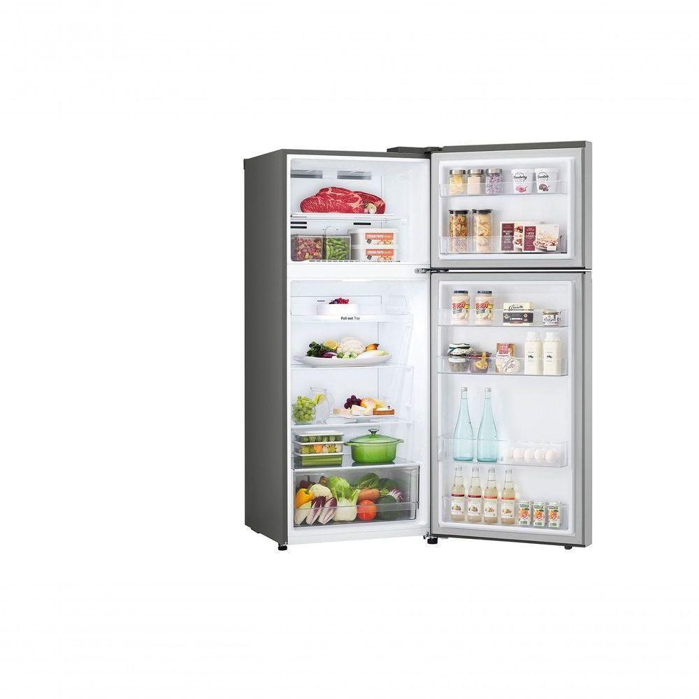 Geladeira LG Frost Free Inverter 375L Duplex Inox Look GN-B372PFMB 110V - 7