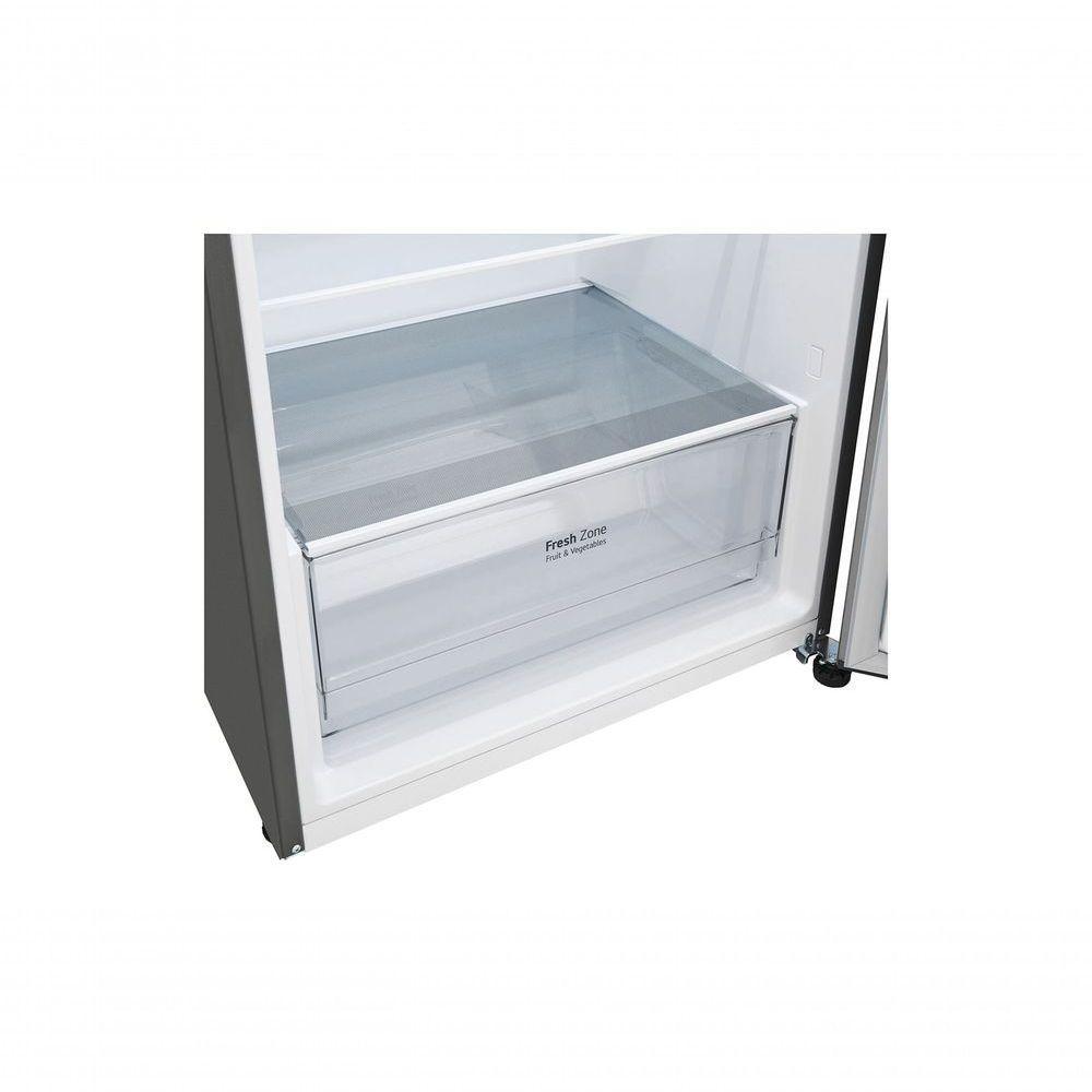 Geladeira LG Frost Free Inverter 375L Duplex Inox Look GN-B372PFMB 110V - 9