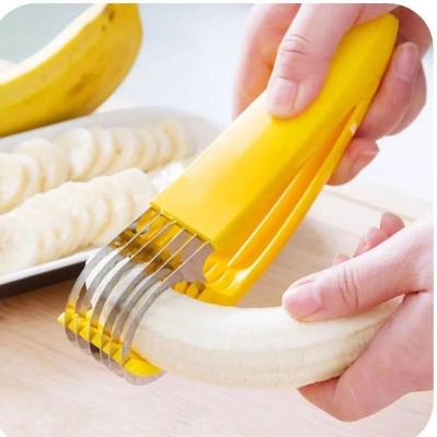 Fatiador Banana Frutas Legumes Cortador Salsicha Laminas Inox Aro Multiuso Chips Pepino