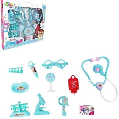 Kit Medico Doutor Enfermagem Infantil Completo 10 Peças Brinquedo Estilo Profissional