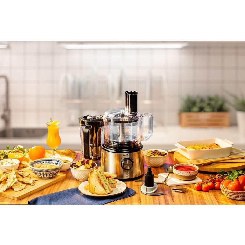 Multiprocessador Britânia 5 Em 1 Inox 900W  Turbo 110V - 7