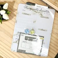 Lousa Magnética Cardápio Semanal 28×21 Cm Planner De Refeições Com Caneta E ímãs Para Geladeira - 8