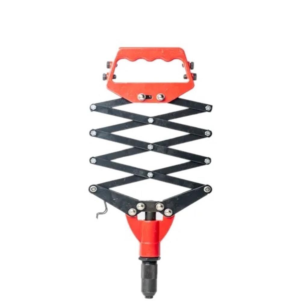Rebitador Sanfona Manual Dobrável Profissional Para Rebites Até 6,4mm Aço Reforçado 800mm - 3