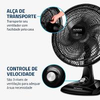 Ventilador De Mesa Mondial 6 Pás Preto VSP-40-B 220V - 5