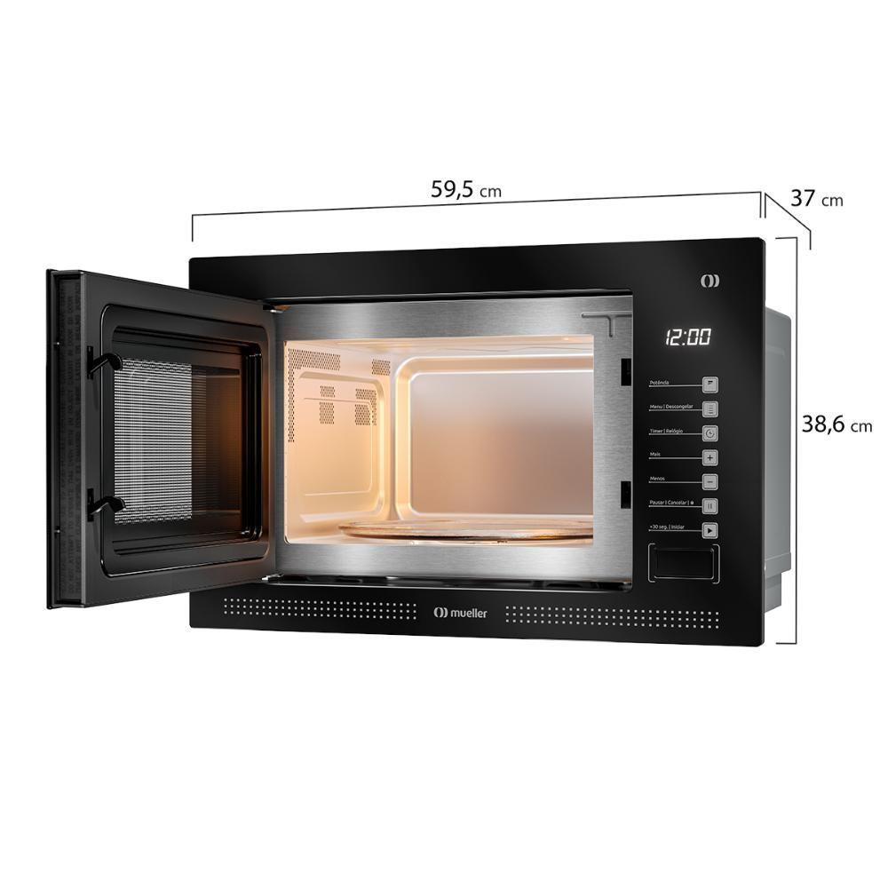 Micro-ondas De Embutir Mueller 25 Litros Preto MME25K Preto 110V - 5