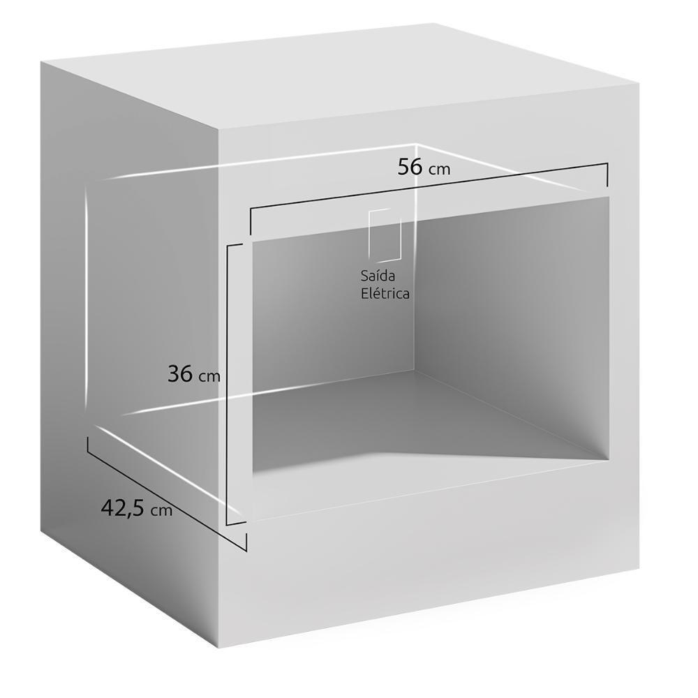 Micro-ondas De Embutir Mueller 25 Litros Preto MME25K Preto 110V - 7