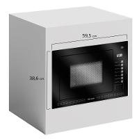 Micro-ondas De Embutir Mueller 25 Litros Preto MME25K Preto 220V - 6