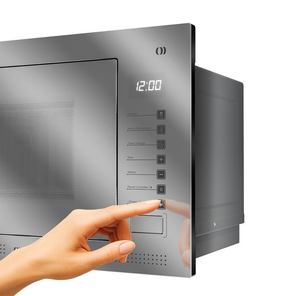 Micro-ondas De Embutir Mueller 25 Litros Espelhado MME25K Cinza 220V - 5