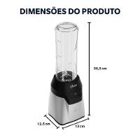 Blender Power Inox Oster Com 2 Jarras To Go 110V - 8