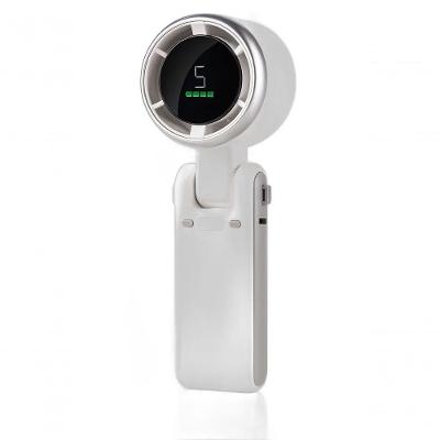 Mini Ventilador Portátil Turbo Com Bateria Recarregável E Display Digital Compacto, Dobrável E Multifuncional - Bivolt