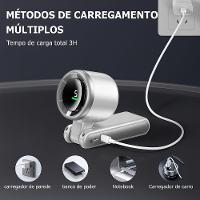 Mini Ventilador Portátil Turbo Com Bateria Recarregável E Display Digital Compacto, Dobrável E Multifuncional - Bivolt - 2