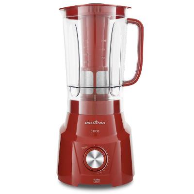 Liquidificador Britânia B1000 1200W 3L com Filtro 12 Velocidades Vermelho 220V