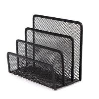 Organizador De Mesa 3 Divisórias Em Metal Aramado Porta Documentos, Pastas E Cartas Com Design Moderno - 1