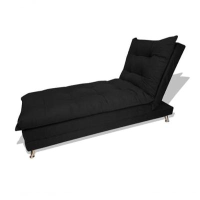 Bicama Lavinia Para Sala Quarto Suede Preto Sj Móveis E Decoração