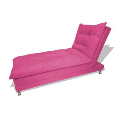 Bicama Lavinia Para Sala Quarto Suede Rosa Chiclete Sj Móveis E Decoração