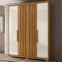 Guarda Roupa Casal 4 Portas 176 Cm California Freijo Off White Moval - 2