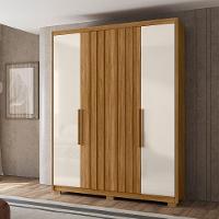 Guarda Roupa Casal 4 Portas 176 Cm California Freijo Off White Moval - 8