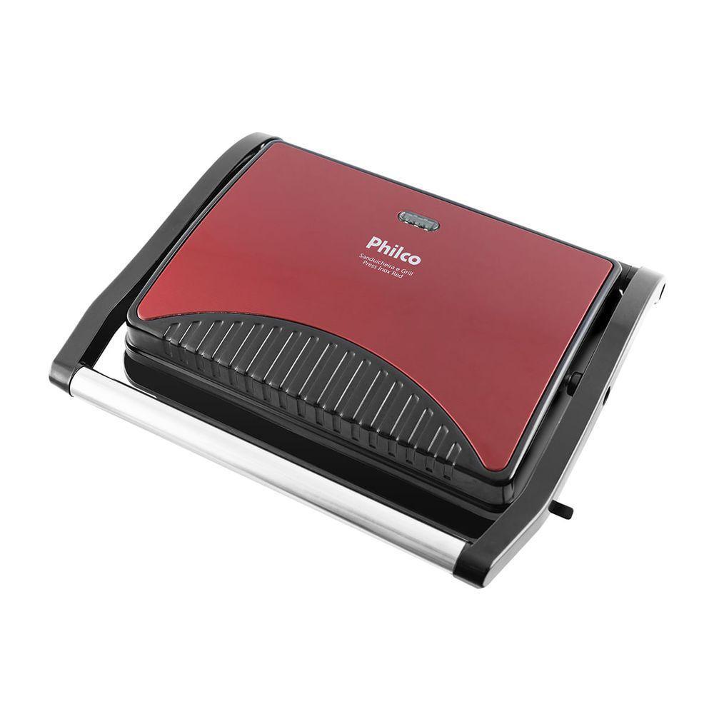 Sanduicheira E Grill Philco Press Inox Red 1200W 220V - 1