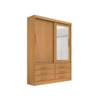 Guarda Roupa Meridian 2 Portas Cinamomo - D Doro Móveis - 1