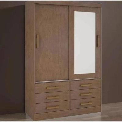 Guarda Roupa Meridian 2 Portas Castanho - D Doro Móveis