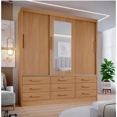 Guarda Roupa Meridian 3 Portas Cinamomo D Doro Móveis