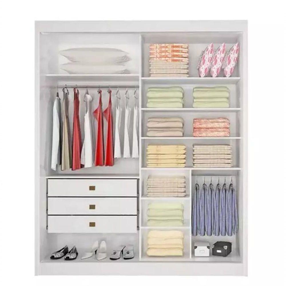 Guarda Roupa Santorini 2 Portas Branco - D Doro - 3