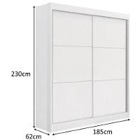 Guarda Roupa Santorini 2 Portas Branco - D Doro - 2