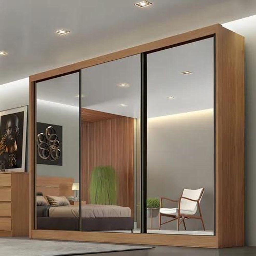 Guarda Roupa Casal 3 Portas 6 Gav Sollo Novo Horizonte. Cumaru - 1